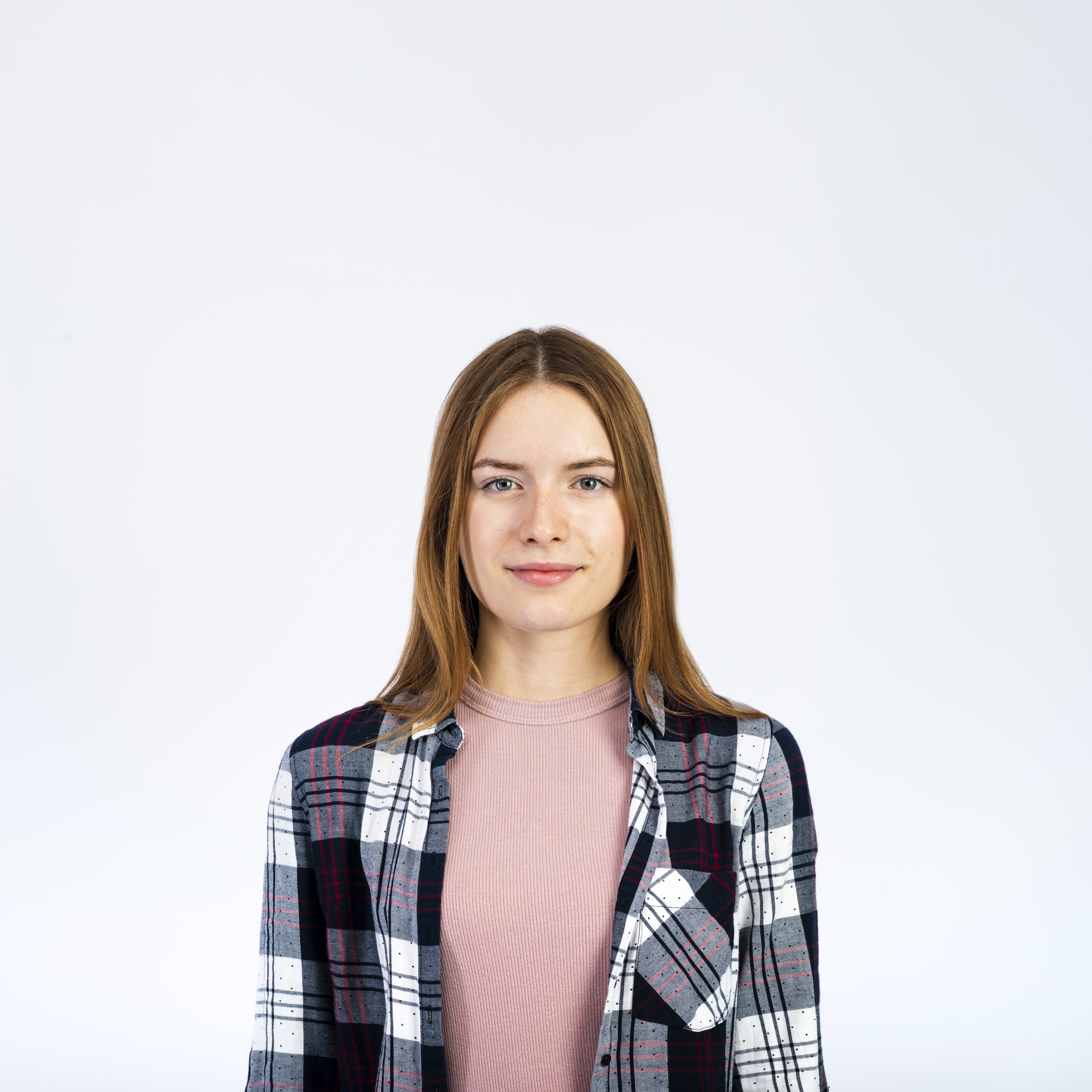 portrait smiling blonde woman  1 